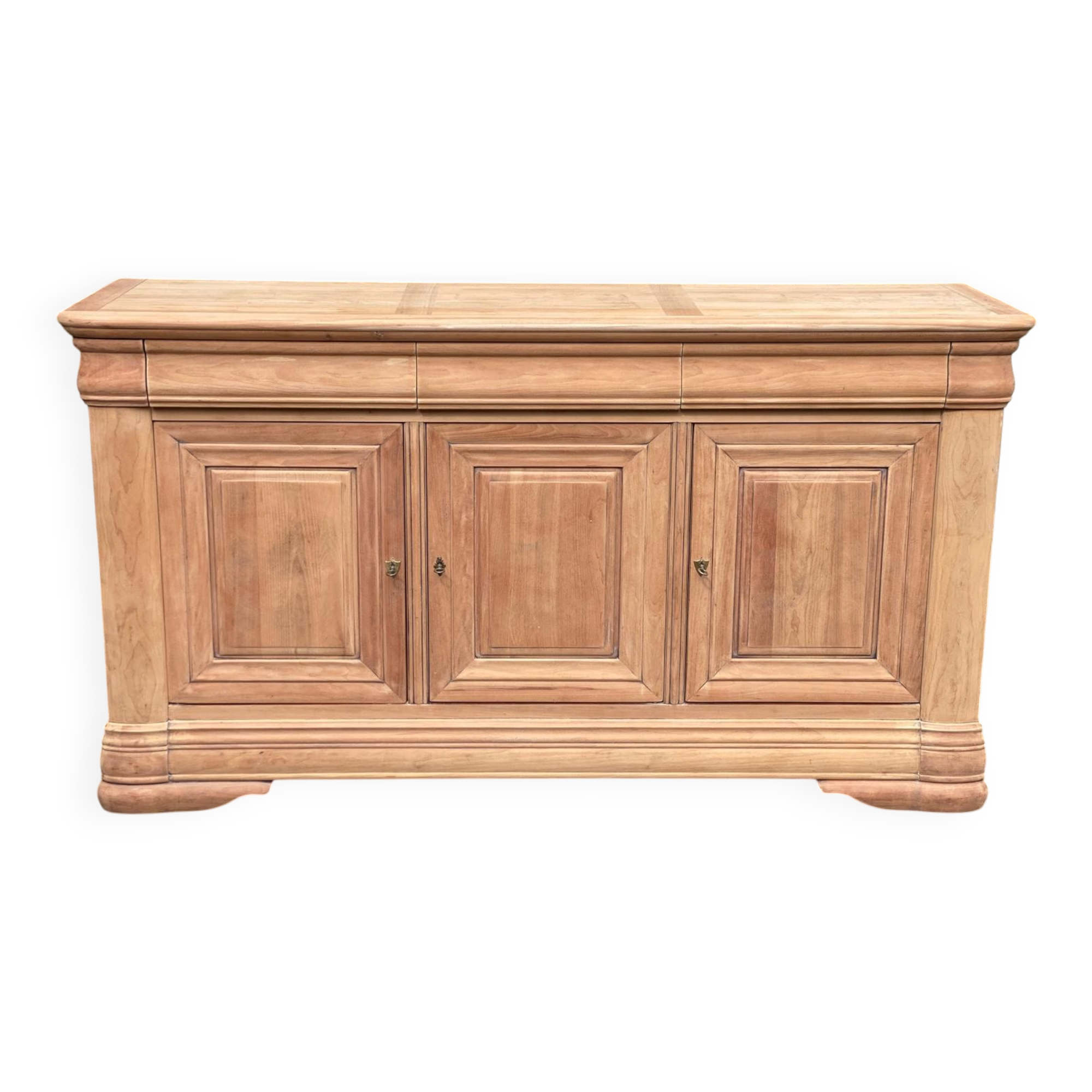 Louis Philippe vintage renovated sideboard in cherry wood.