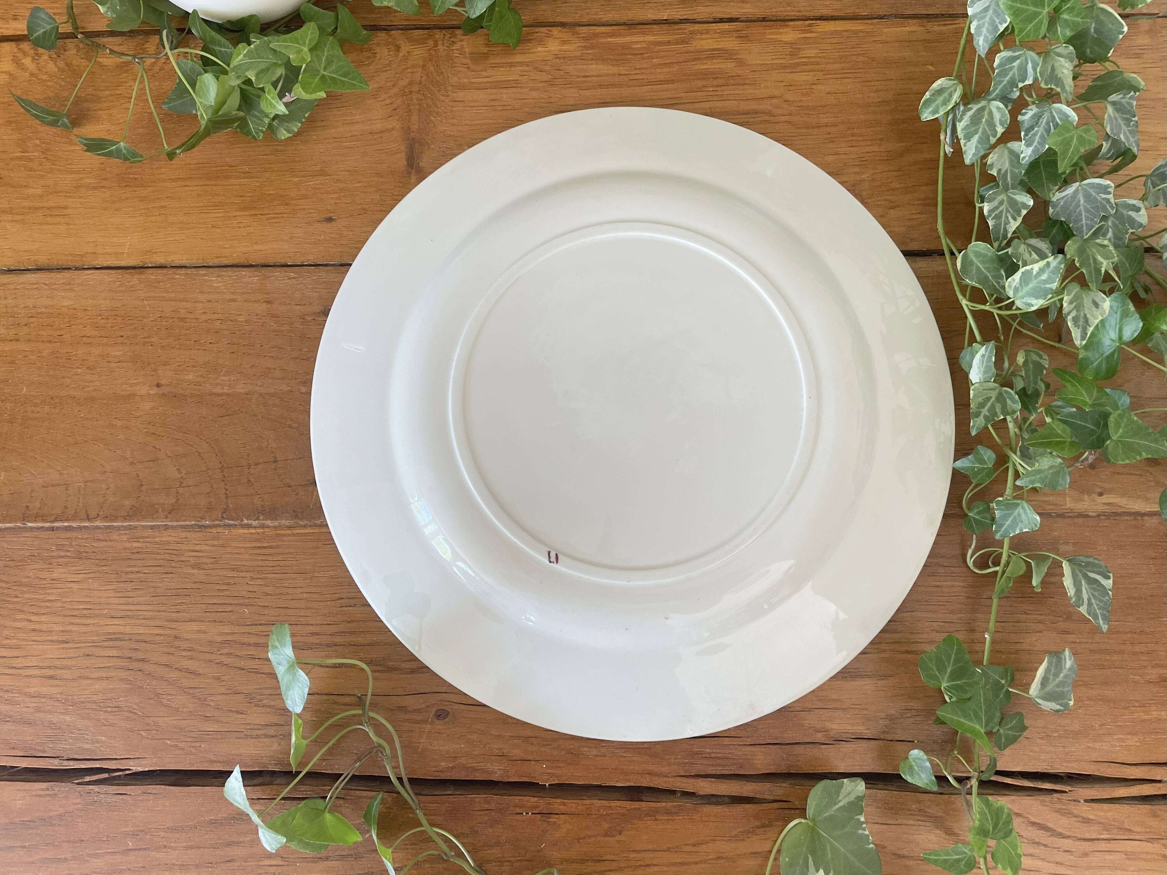 Antique earthenware serving dish - Terre de Fer