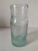 Vintage vase in very pale green bubbled glass, handcrafted