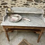 Stripped vanity unit or dressing table