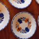 8 dessert plates from the Moulin des Loups factory around 1930