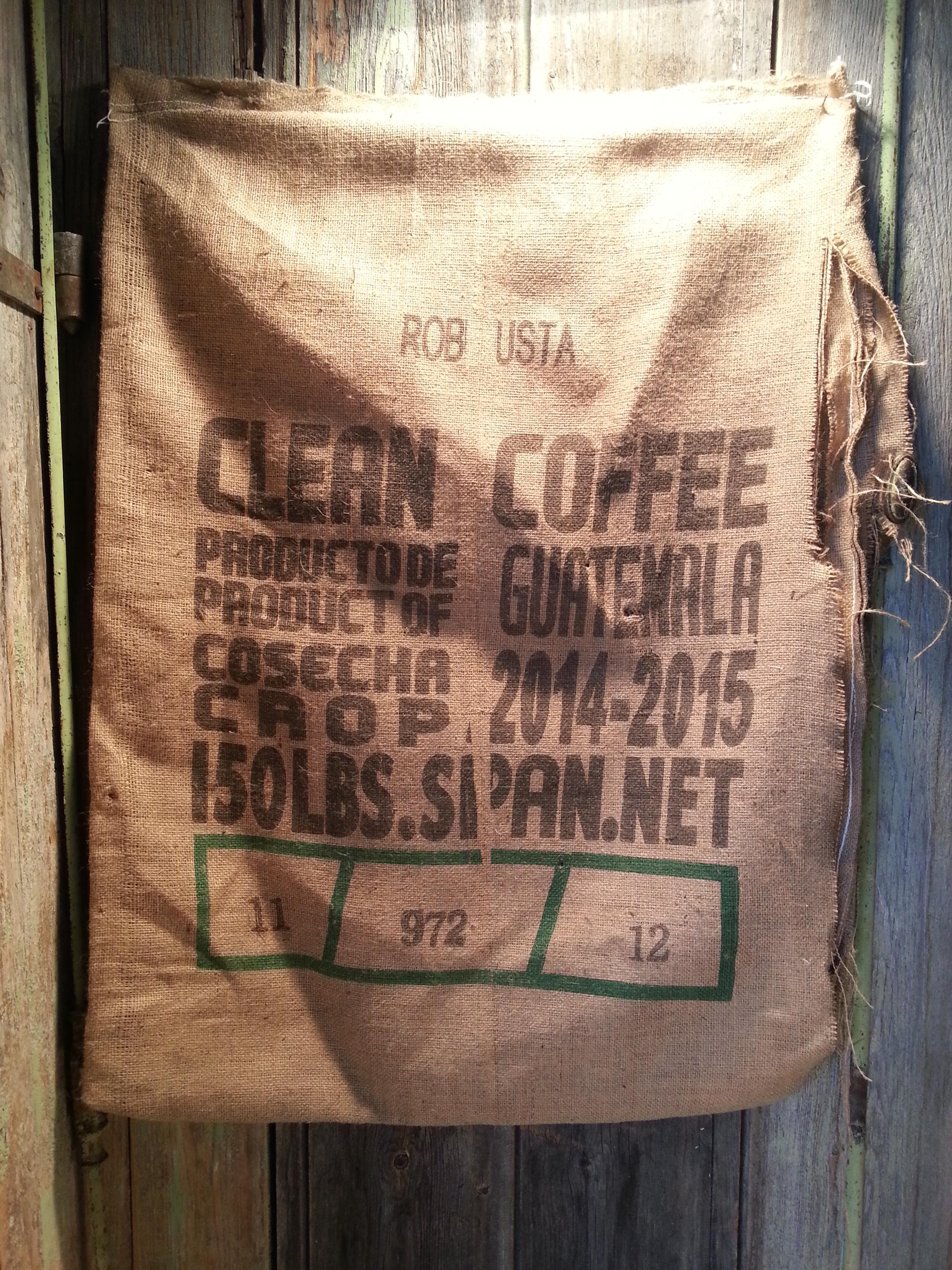 Lot de 3 Sacs à café en toile de jute
