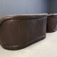 Vintage leather sofa set, 1970s