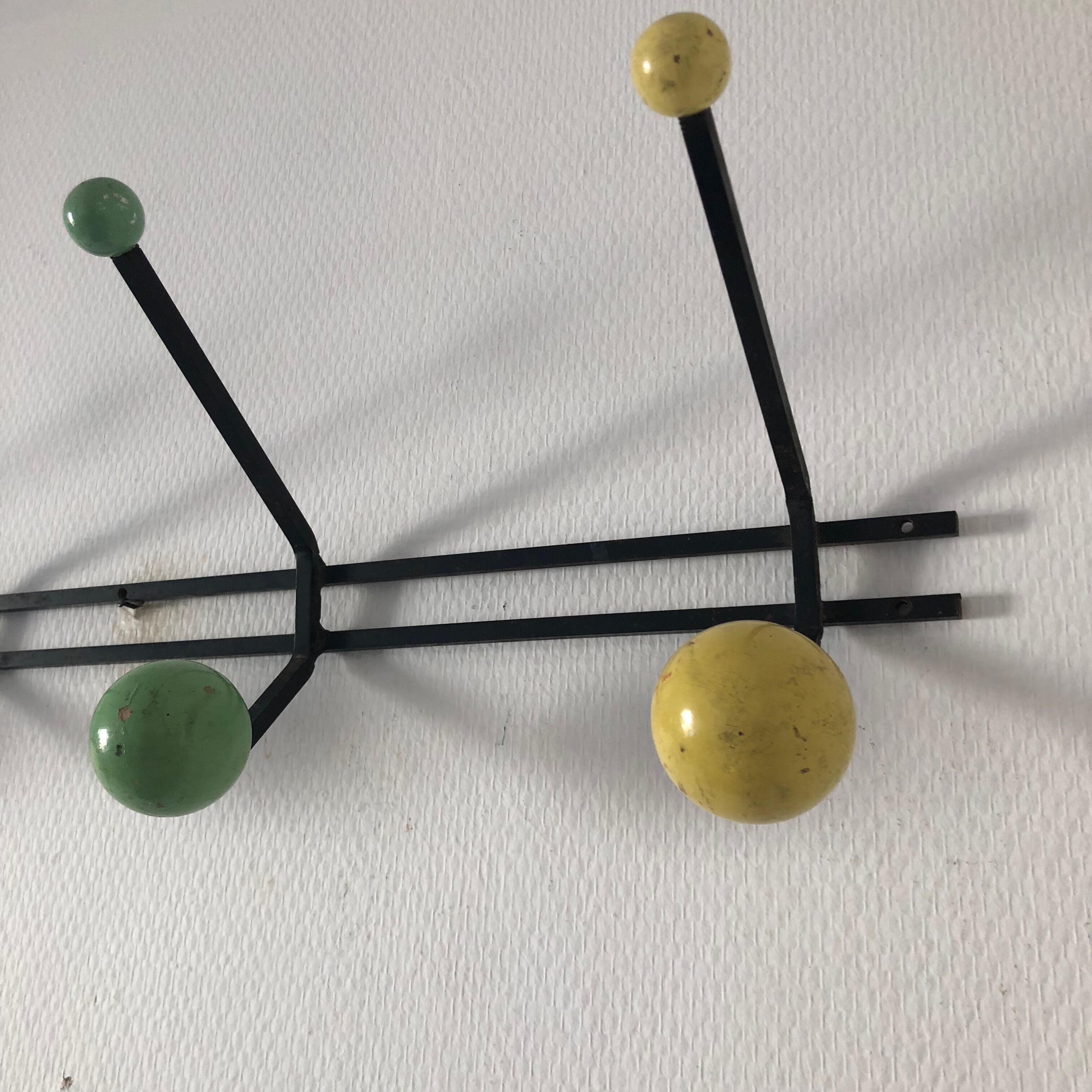 8 hanger hooks balls 66cm vintage 1960