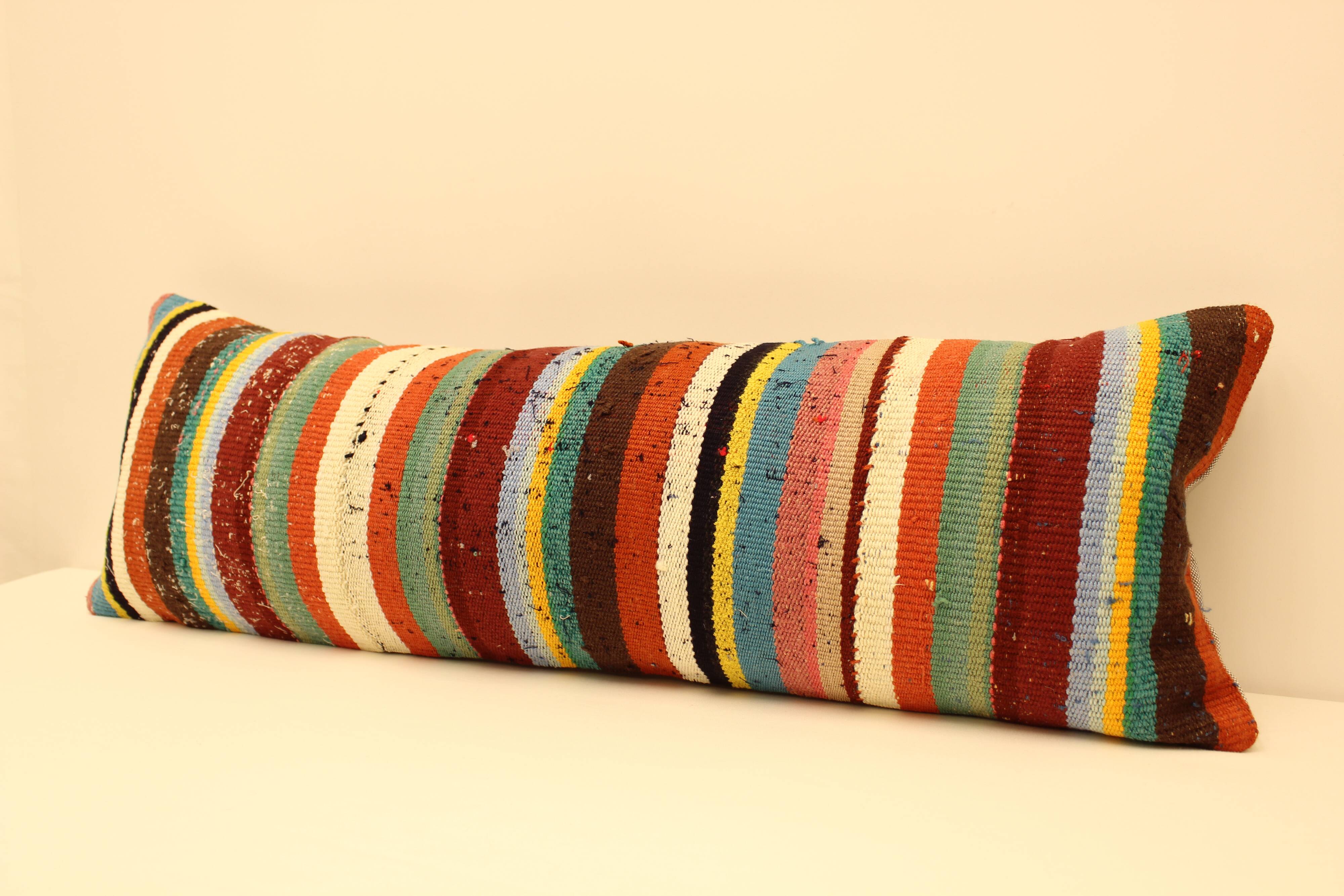 Turkish kilim cushion, 30x90