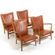 Lot de 4 fauteuils AP-16 en chêne par Hans Wegner