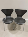 Series 7 Chairs by Arne Jacobsen for Fritz Hansen, black