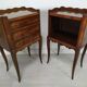 Marquetry bedside tables