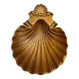 Plat coquillage en laiton vintage