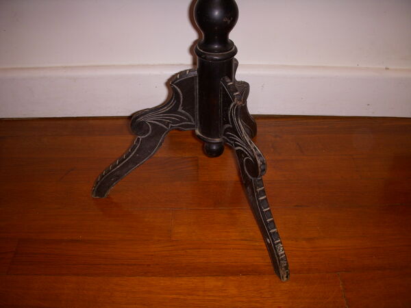 Console tripode Napoleon III bois noirci