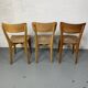 Set of 3 mismatched bistro chairs