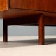 Vintage low sideboard in walnut veneer, Italian design, 1960s original
