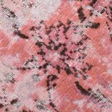pink overdye turkish vintage carpet  , pink vintage distressed vintage rug.