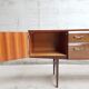 Vintage mid century walnut effect compact scandinavian sideboard