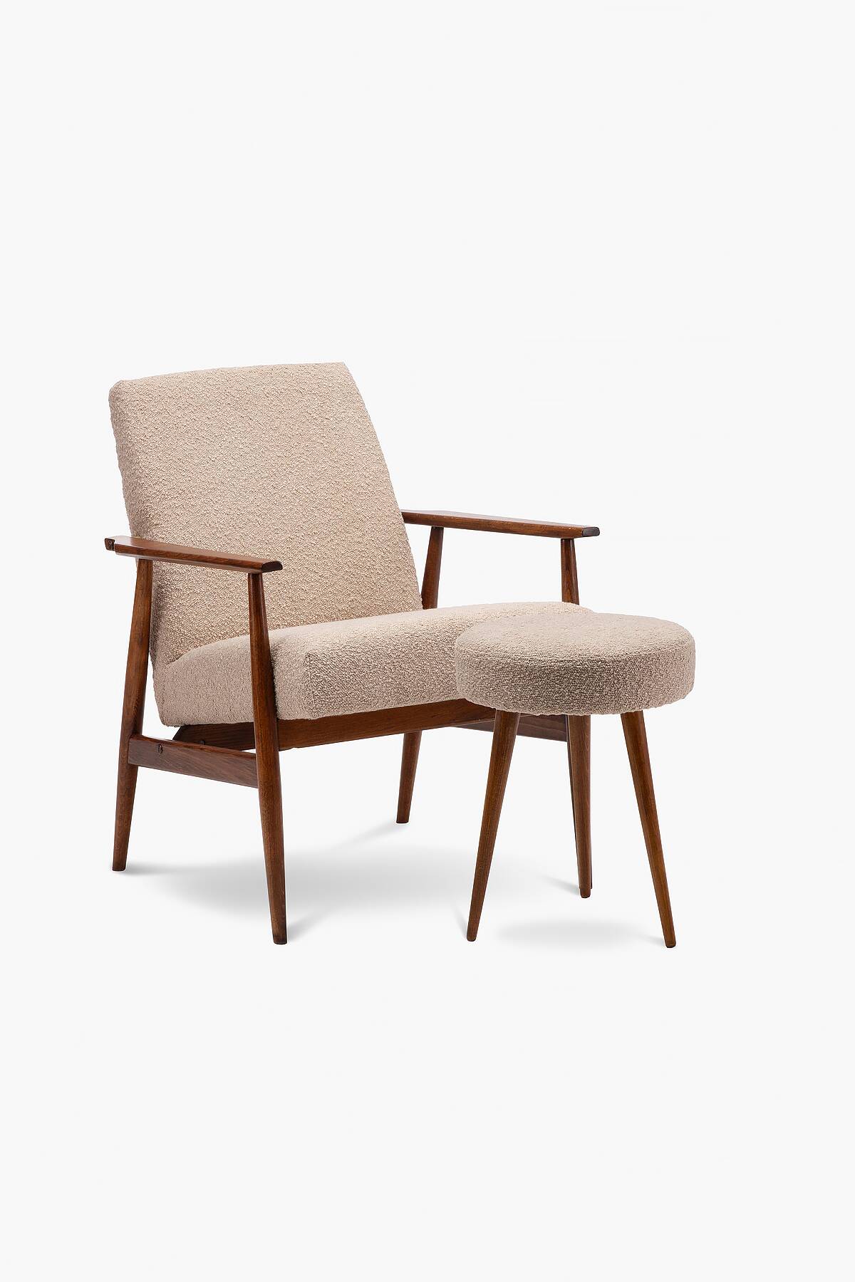 Fox armchair with footrest