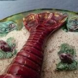 Barbotine earthenware plate