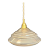 Vintage lampshade pendant lamp in pearlescent glass