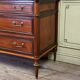 Louis XVI style mahogany commode in three colors, 18th century