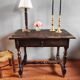 Antique farmhouse table in solid oak – rustic Louis XIII desk