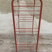 Étagère 3 bacs en metal blanc démontable vintage années 70