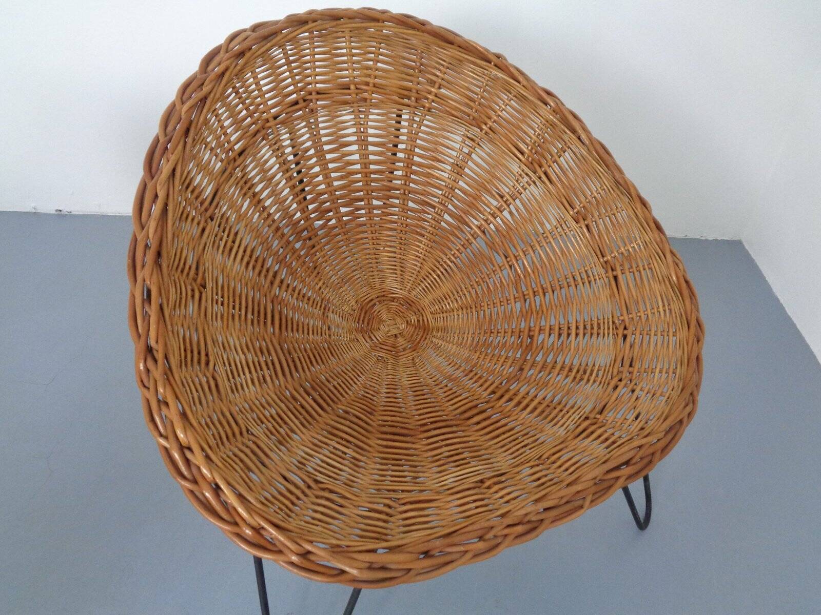 Mid-Century German Bamboo Chairs, 1950s, Set of 4