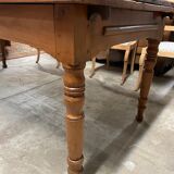 Cherry farmhouse table with 2 extensions