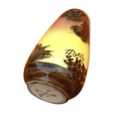 Years 1921-1959 Polychrome earthenware of Marseille Saint-Jean-du-désert Vase with cicada