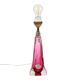 Purple and Pink Crystal Table Lamp – Val Saint Lambert – Sixties