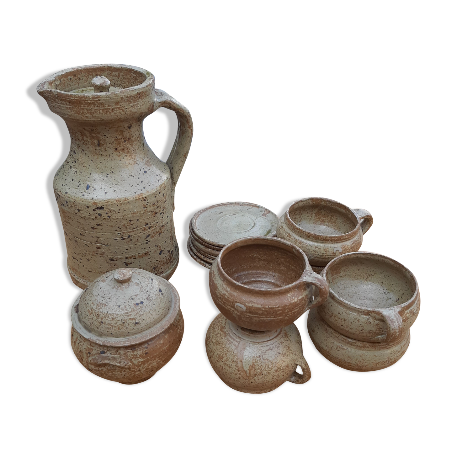 Vintage stoneware coffee service