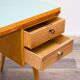 1950s desk, beech/resopal. Manufacturer: Ekawerk