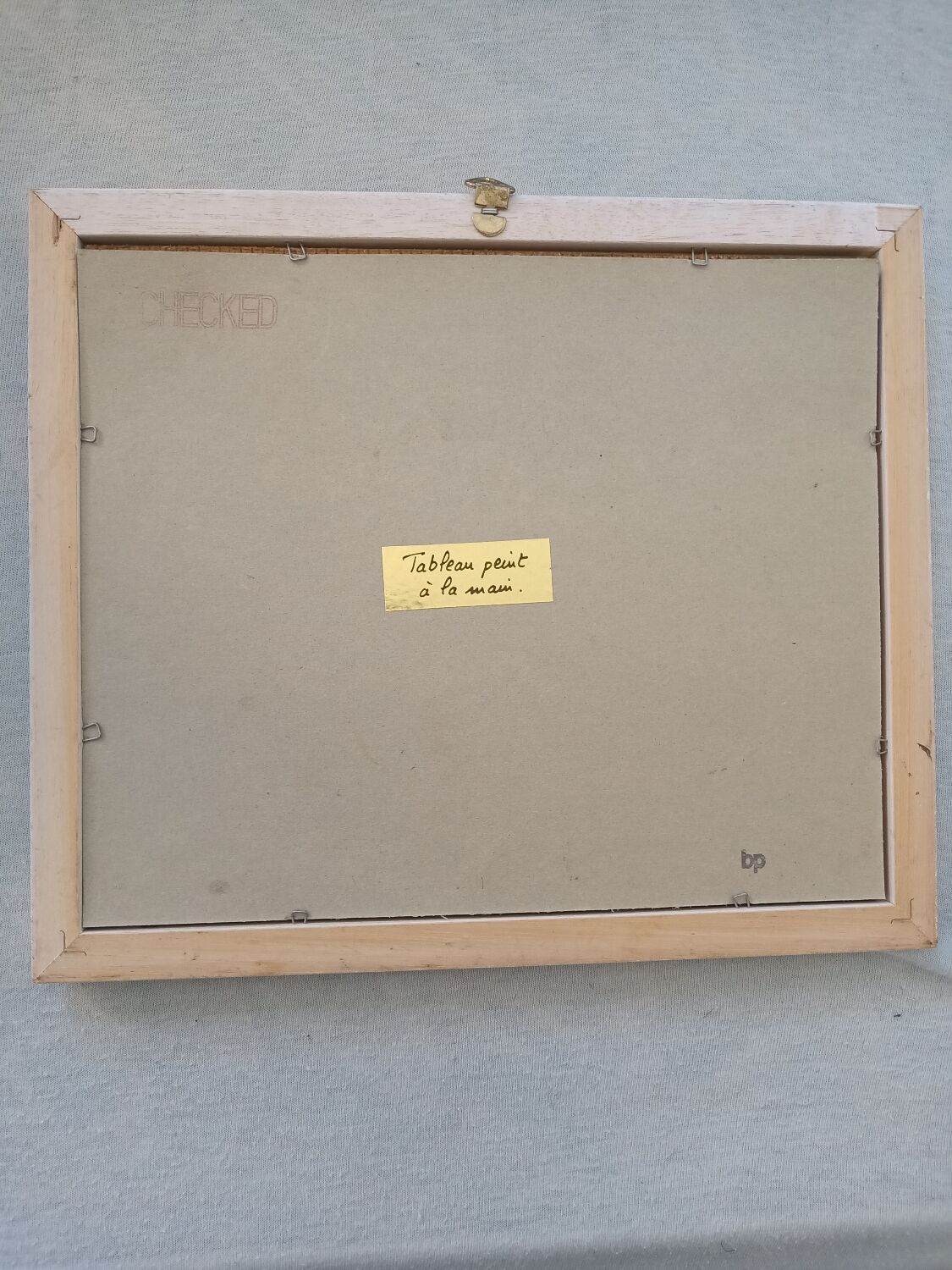 Painting by hand view Marine signed