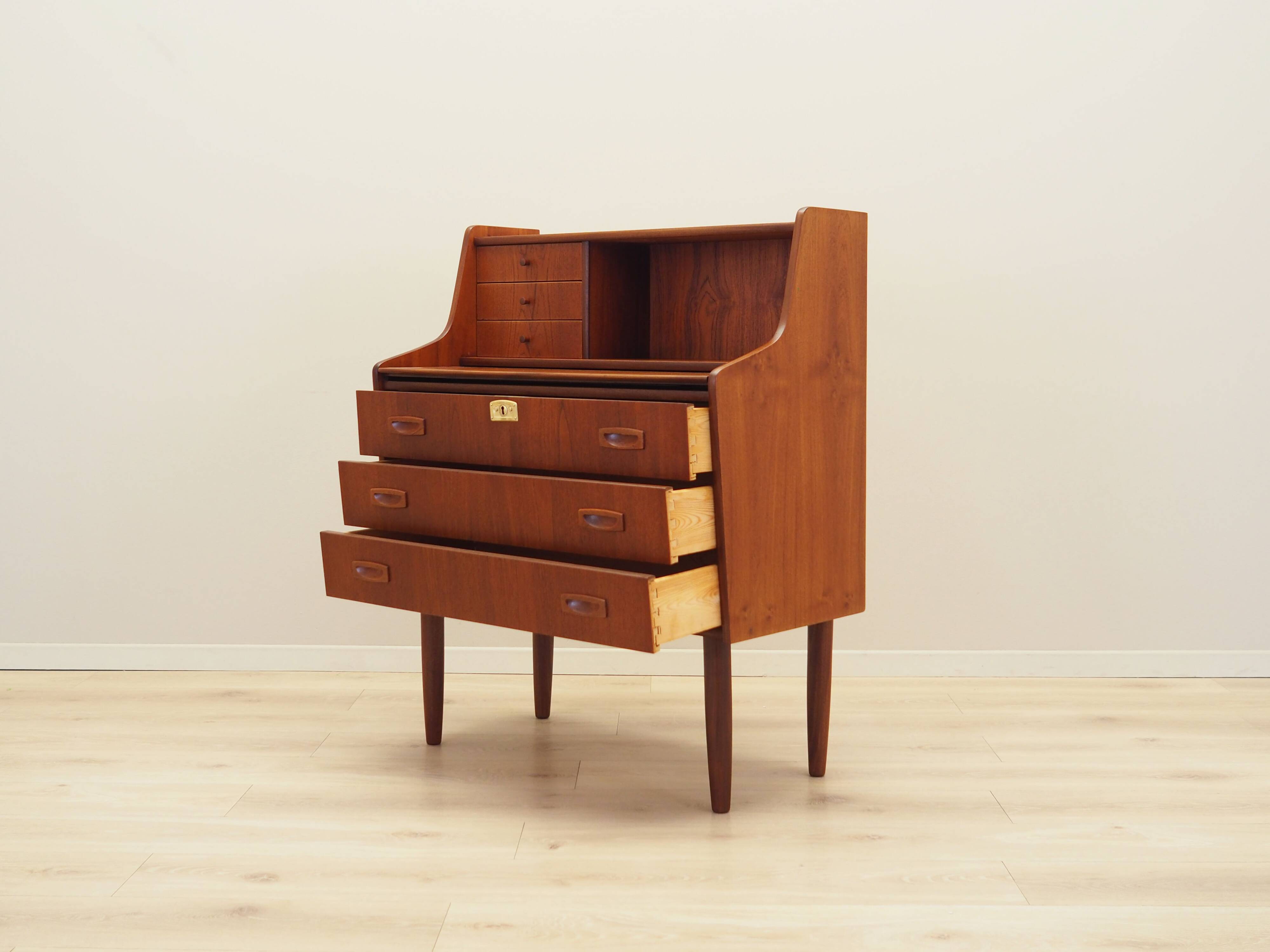 Teak secretary, Danish design, 1970s, production: Denmark
