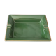 Green and gilded ceramic ashtray M99
