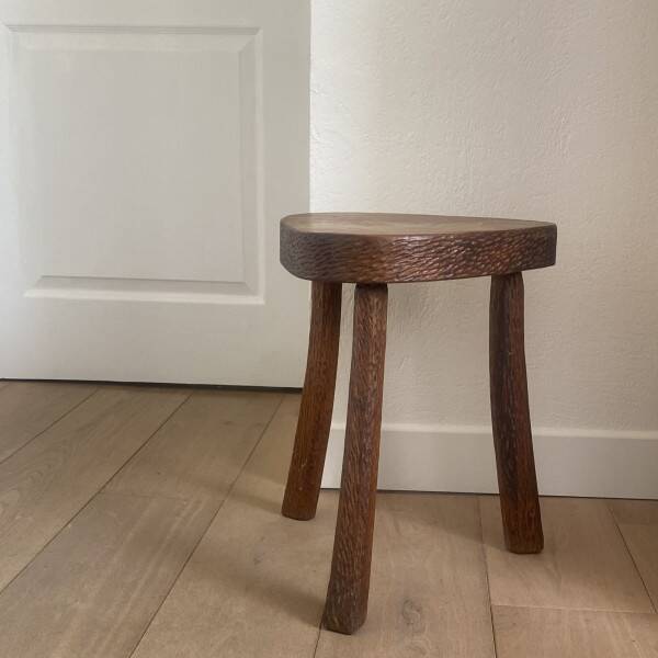 Brutalist tripod stool