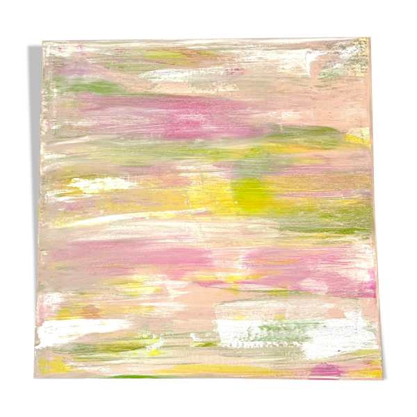 Toile abstraite tons pastels