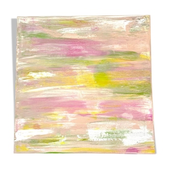 Abstract canvas pastel tones