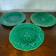3 Old plates Gien France Creation Primefleur