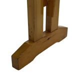 Vintage Scandinavian modern pinewood bench from the 1960's