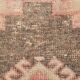 Tapis Couloir Vintage Turc, Rouge, Marron Fané & Crème Géométrique, 85x300