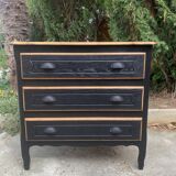 Old Louis Philippe style chest of drawers completely renovated
