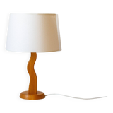Pied de lampe de forme organique en pin, Années 80