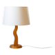 Organically shaped pine lamp base, 1980s