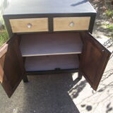 Parisian buffet painted in black from the 50s