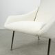Vintage White Upholstered Armchair