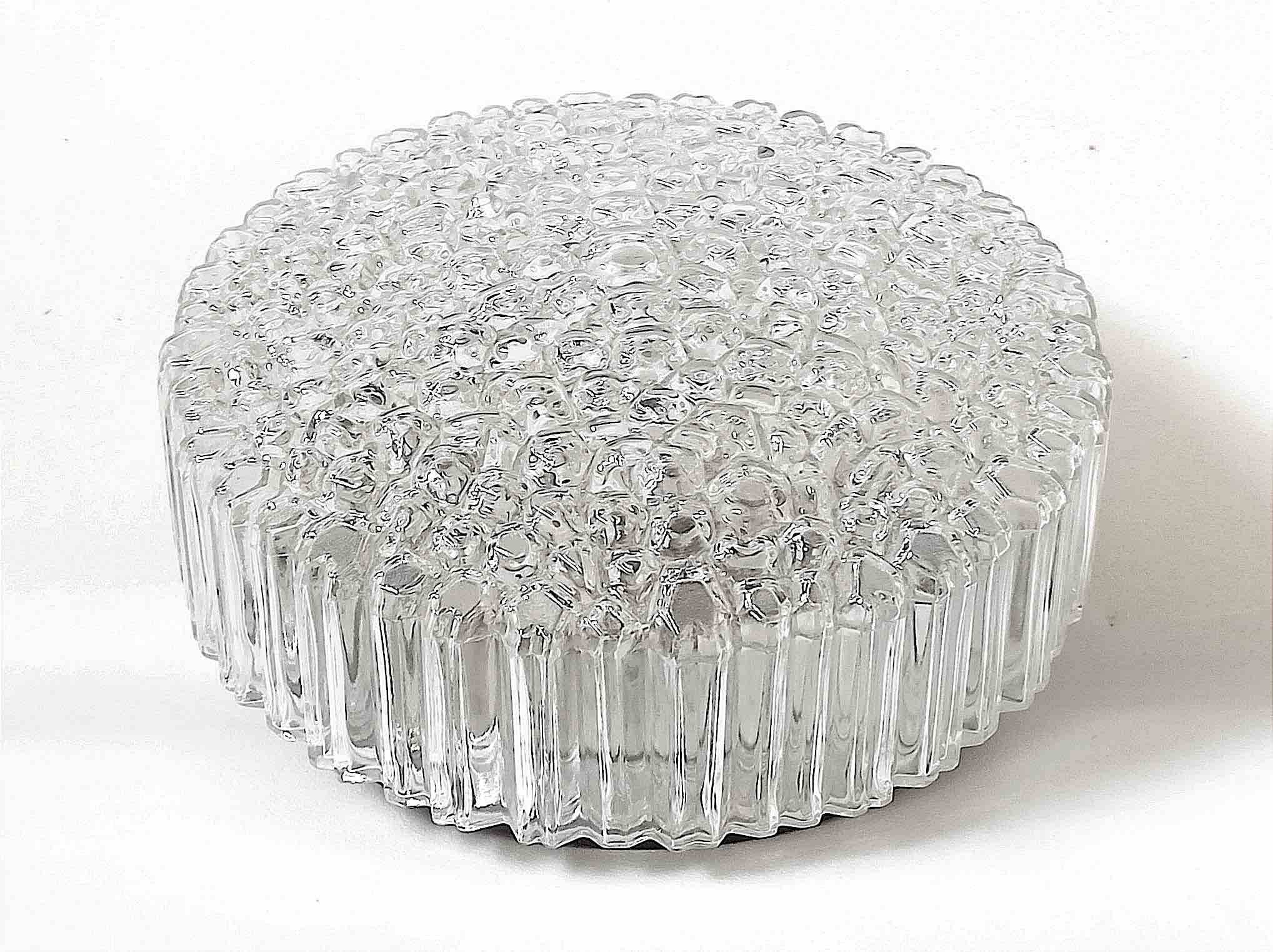 Helen Tynell ceiling light, Limburg glassworks, 1970s, diameter 30 cm