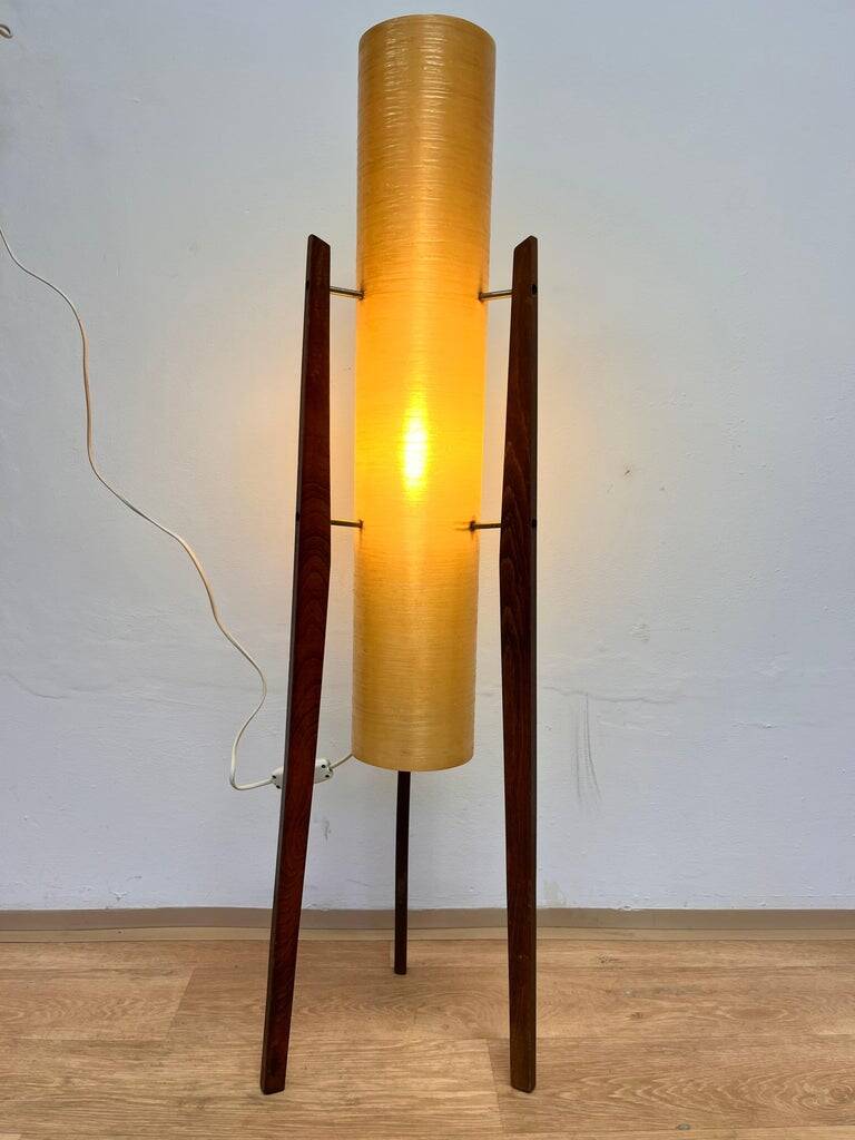 1970s Space Age Midcentury Floor Lamp "Rocket", Czechoslovakia