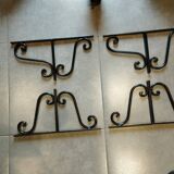 Retro wrought iron bracket set of 2