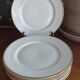 6 Villedieu porcelain dessert plates