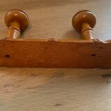 Pop-up Christmas 2022 -Coat rack 2 antique hooks in vintage wood