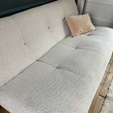 SIA white bouclette designer sofa